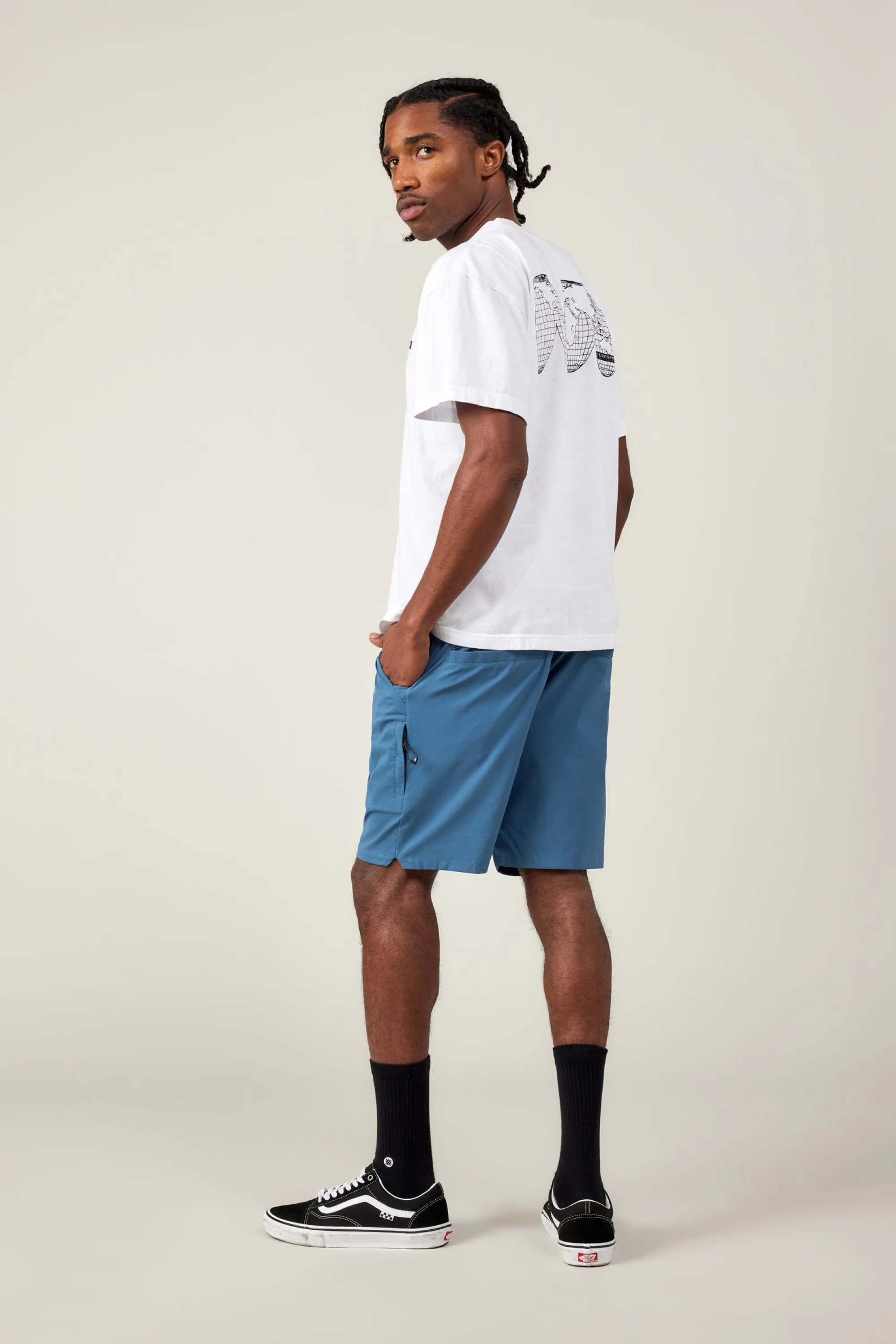 686 Everywhere Featherlight Chino Shorts Flint Blue