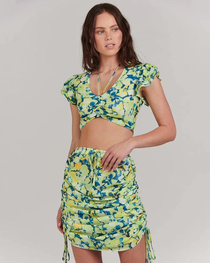 Abigail Midi Skirt Tropicana