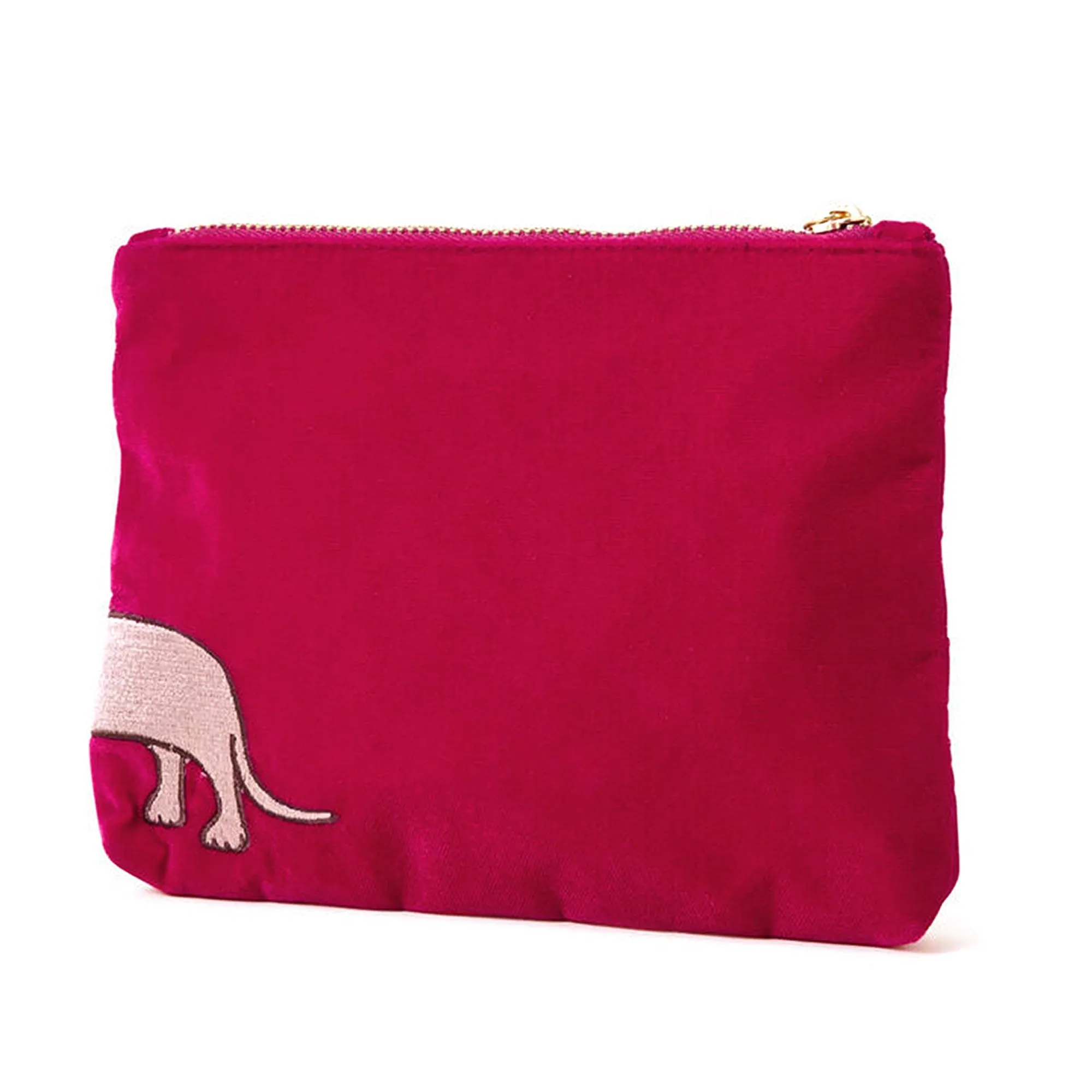 Accessorize London Women's Fuchsia Dazzle Sausage Dog Pouch