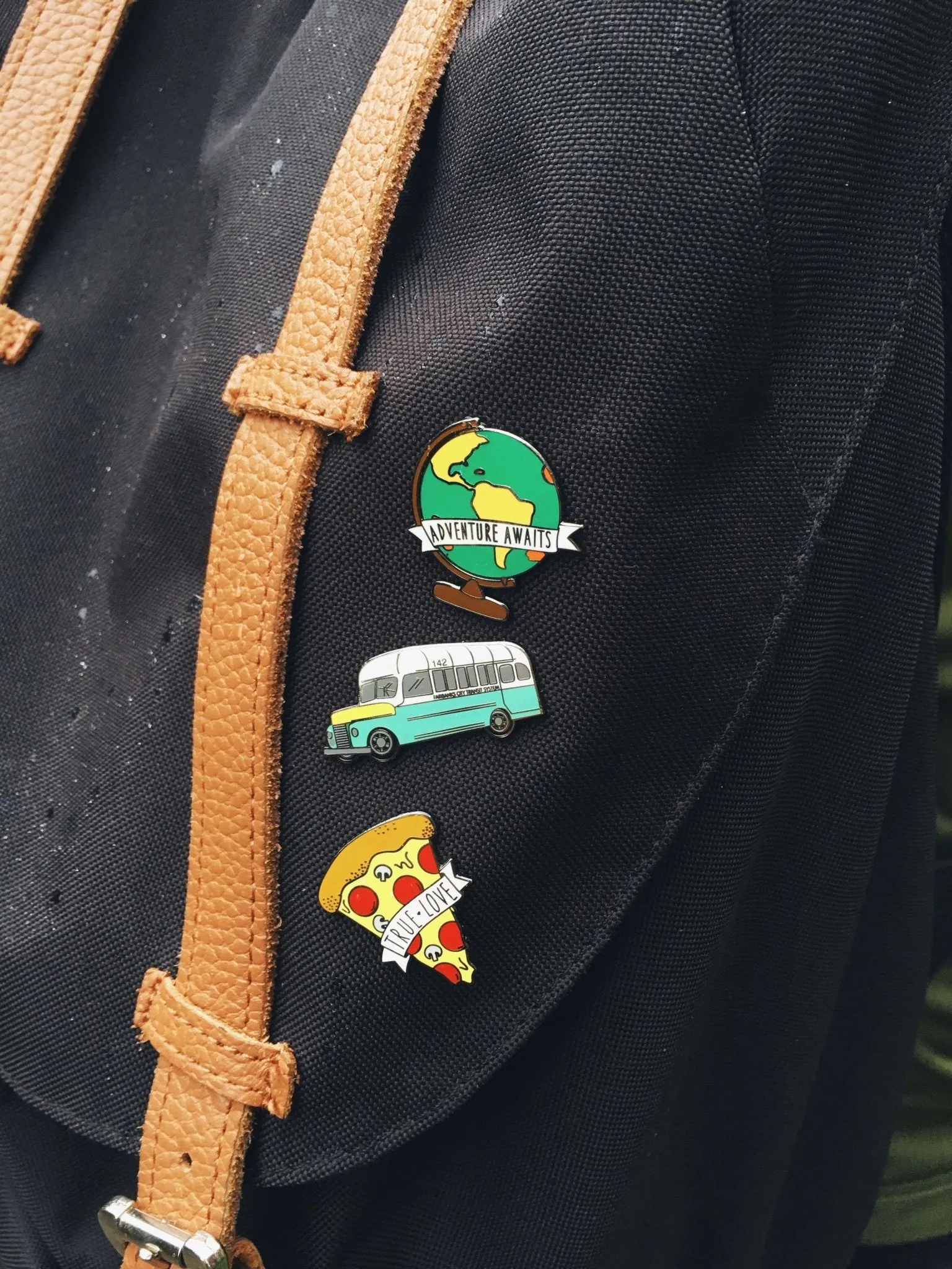 Adventure Awaits Globe Enamel Pin