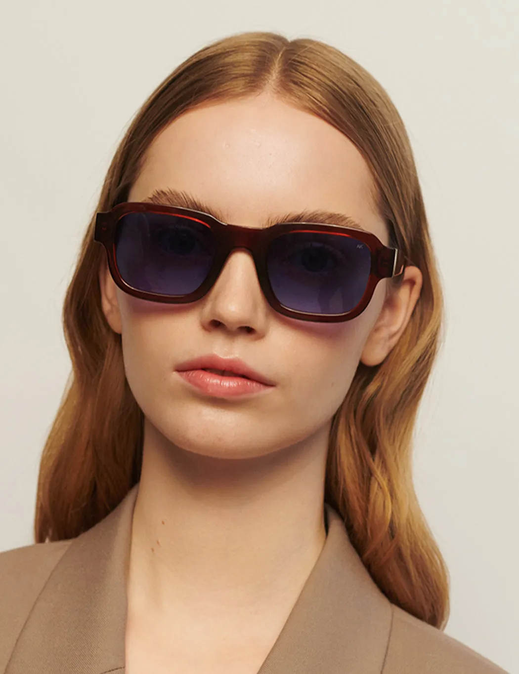 A.Kjaerbede Halo Sunglasses - Brown Transparent