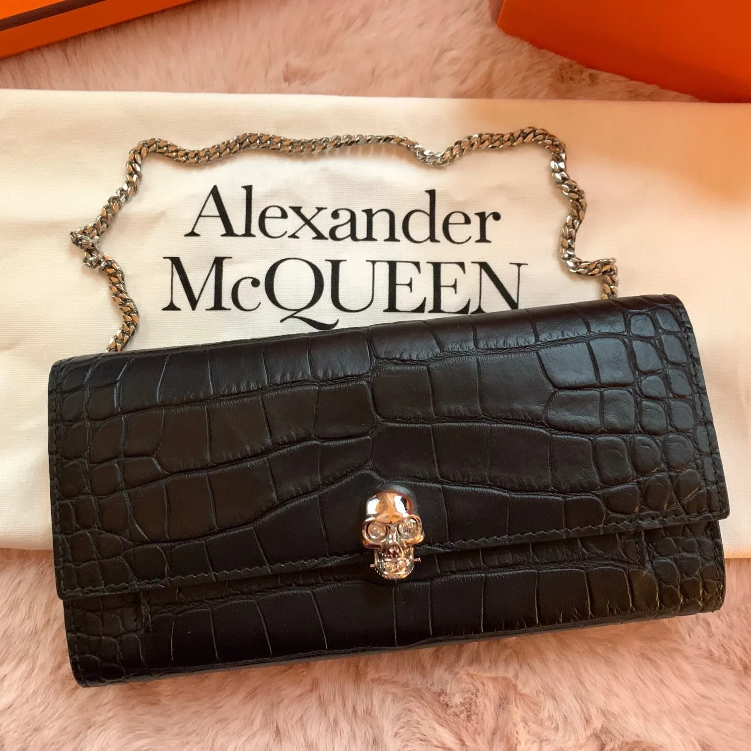 Alexander McQueen wallet on chain