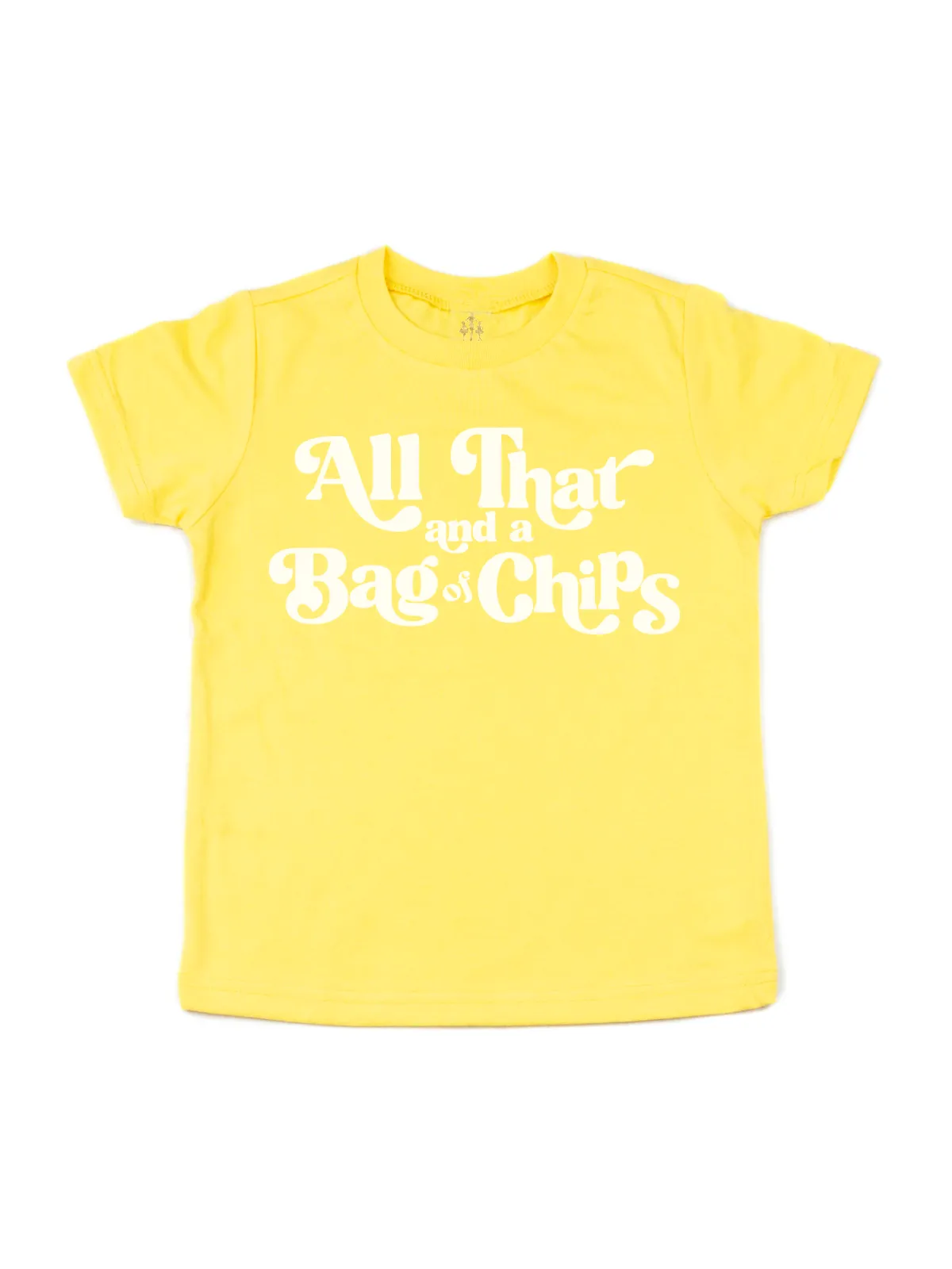 All That and a Bag of Chips Matching Mommy and Me Shirts Set - Yellow