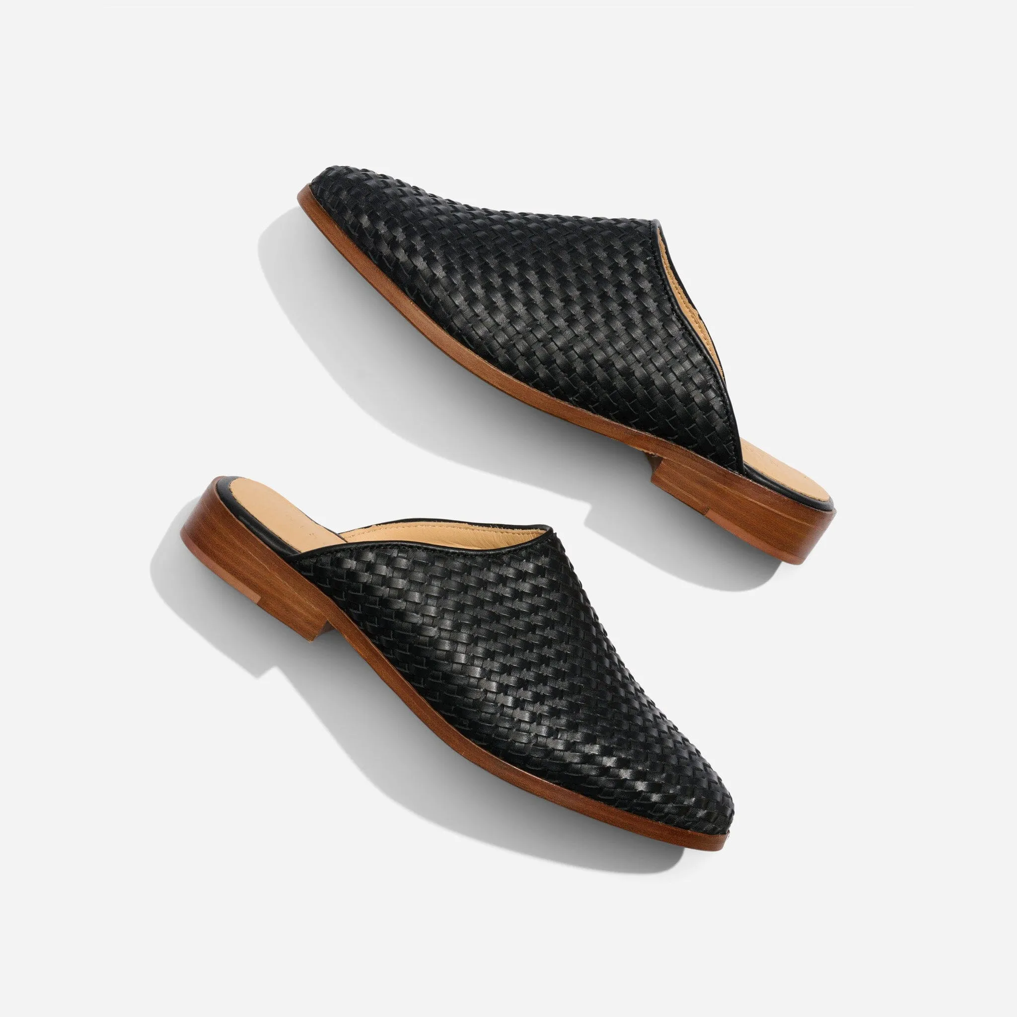 Ama Woven Mule Woven Black