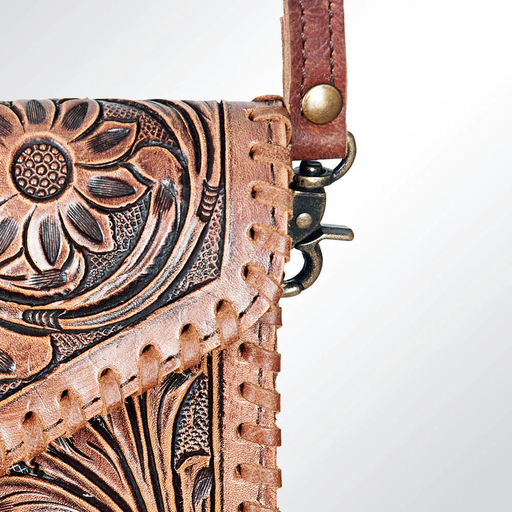 American Darling Tooled Leather Clutch