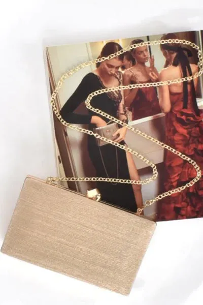 Anahi Clutch - Gold