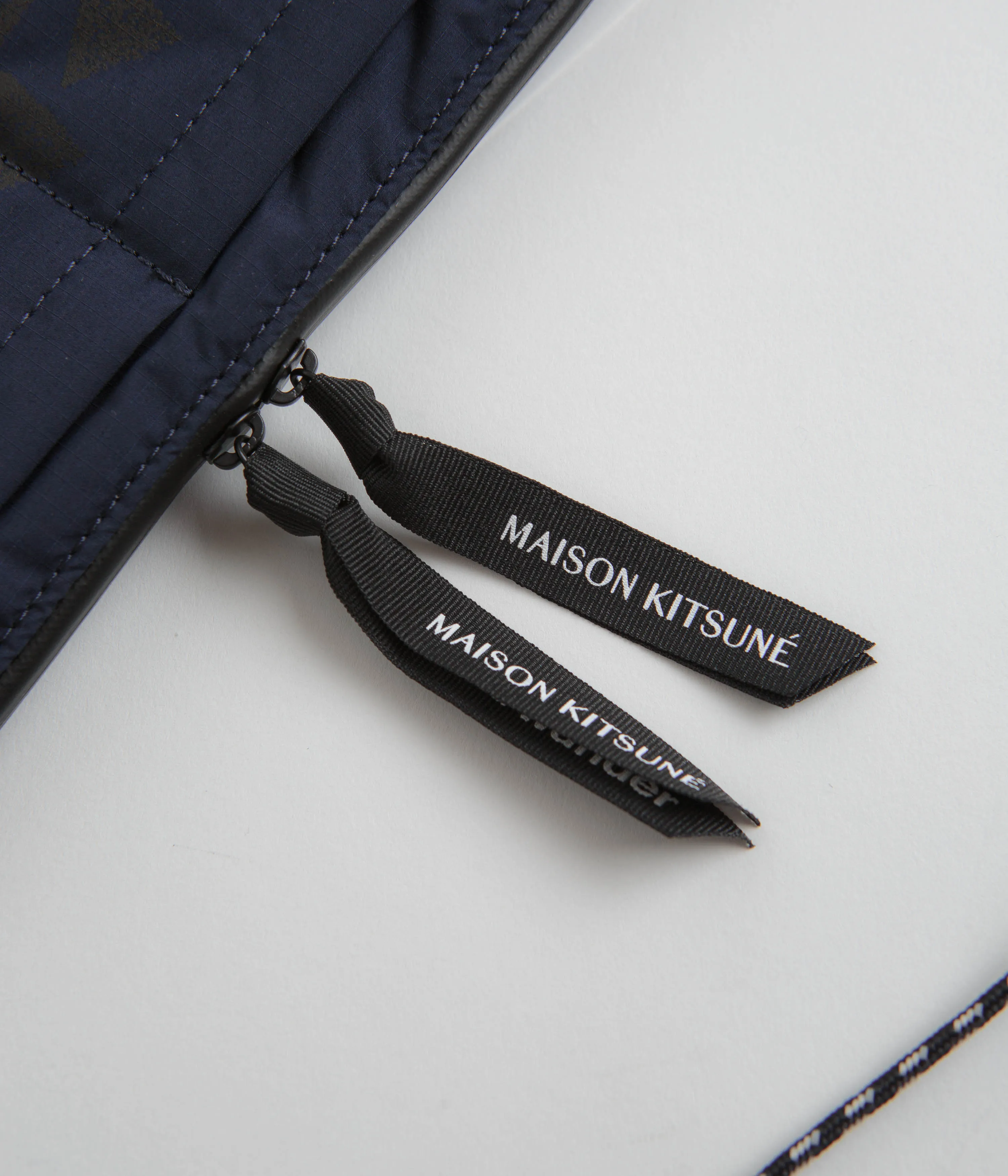 and wander x Maison Kitsune Sacoche - Navy