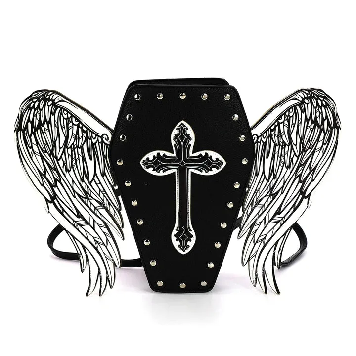 Angel Winged Coffin Mini Backpack