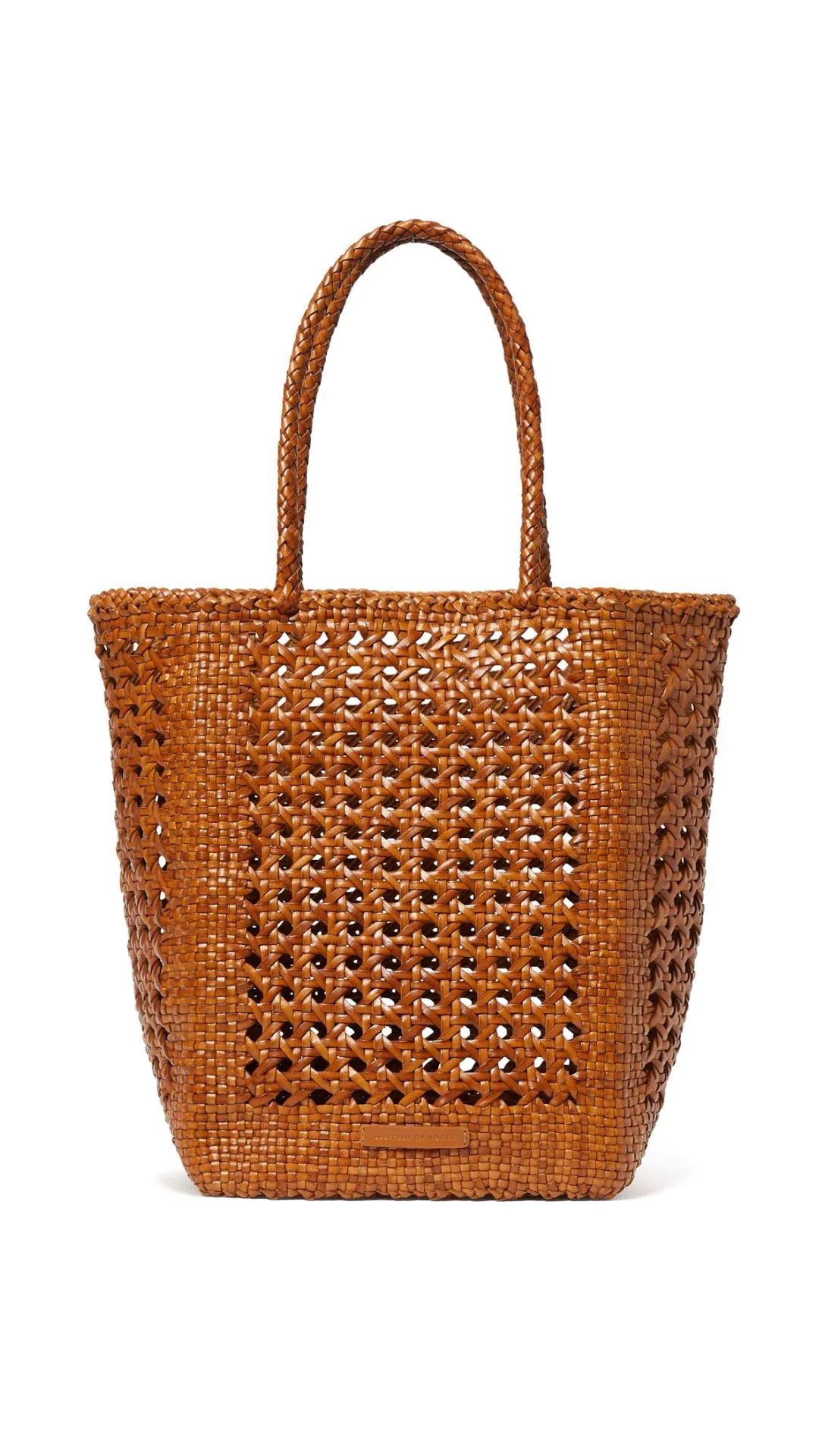 Angelo Open Weave Leather Tote Bag