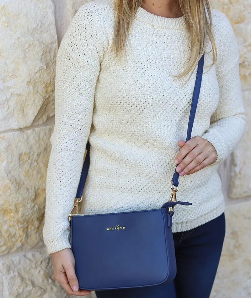 Ara Convertible Crossbody Clutch - Navy Blue - [OUTLET FINAL SALE]