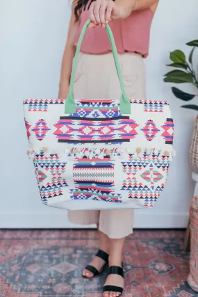 Aztec Tassel Tote Bag