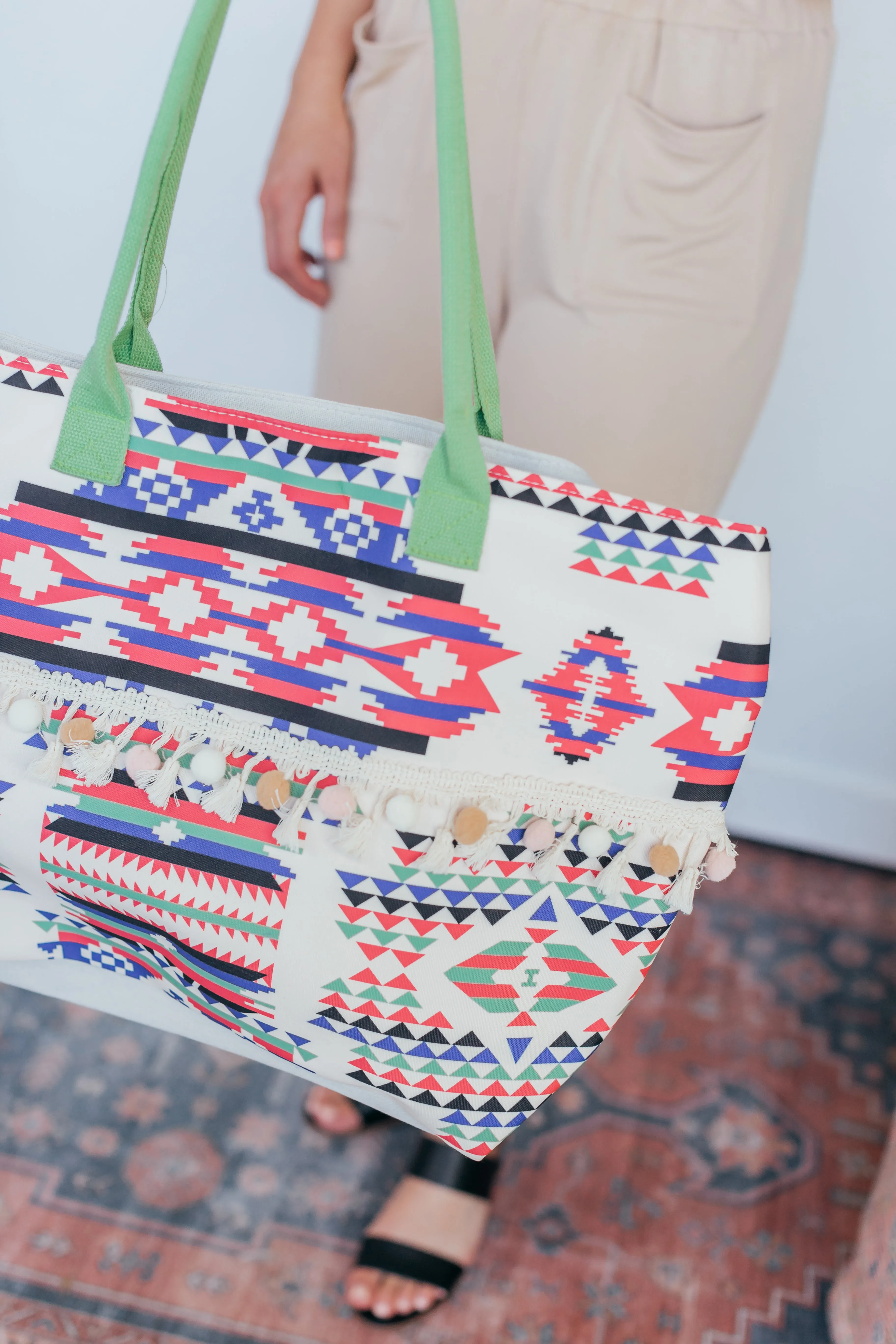 Aztec Tassel Tote Bag