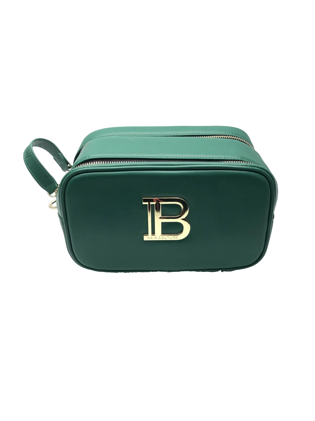 Balmain Green Signature Vegan Leather Pouch