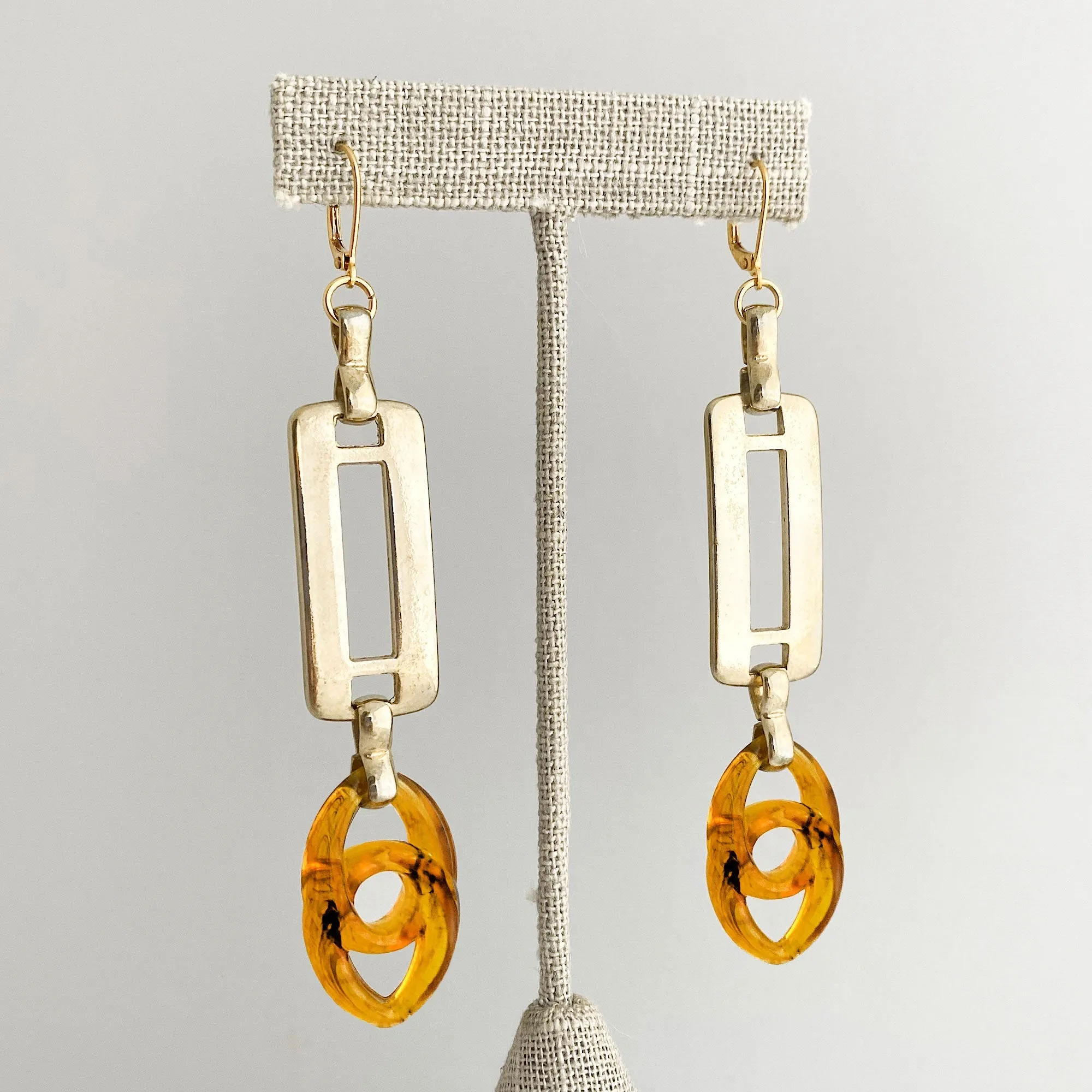 BENNY gold link earrings