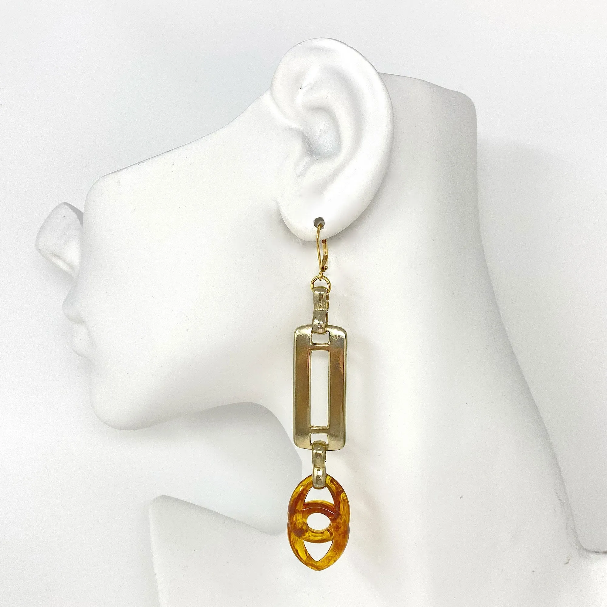 BENNY gold link earrings