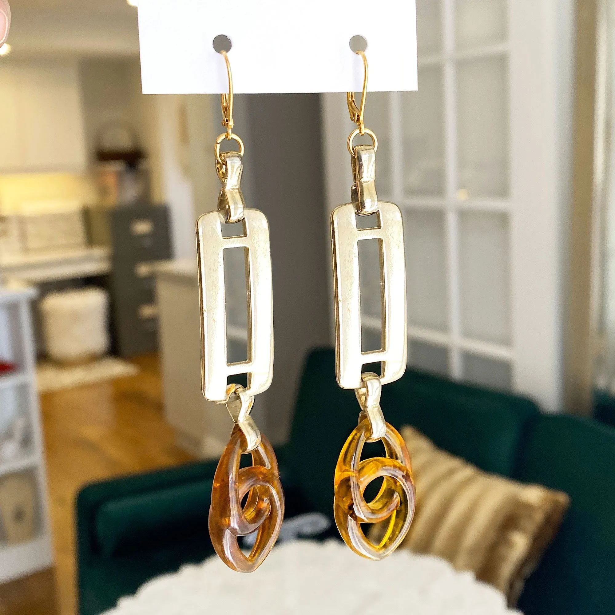 BENNY gold link earrings