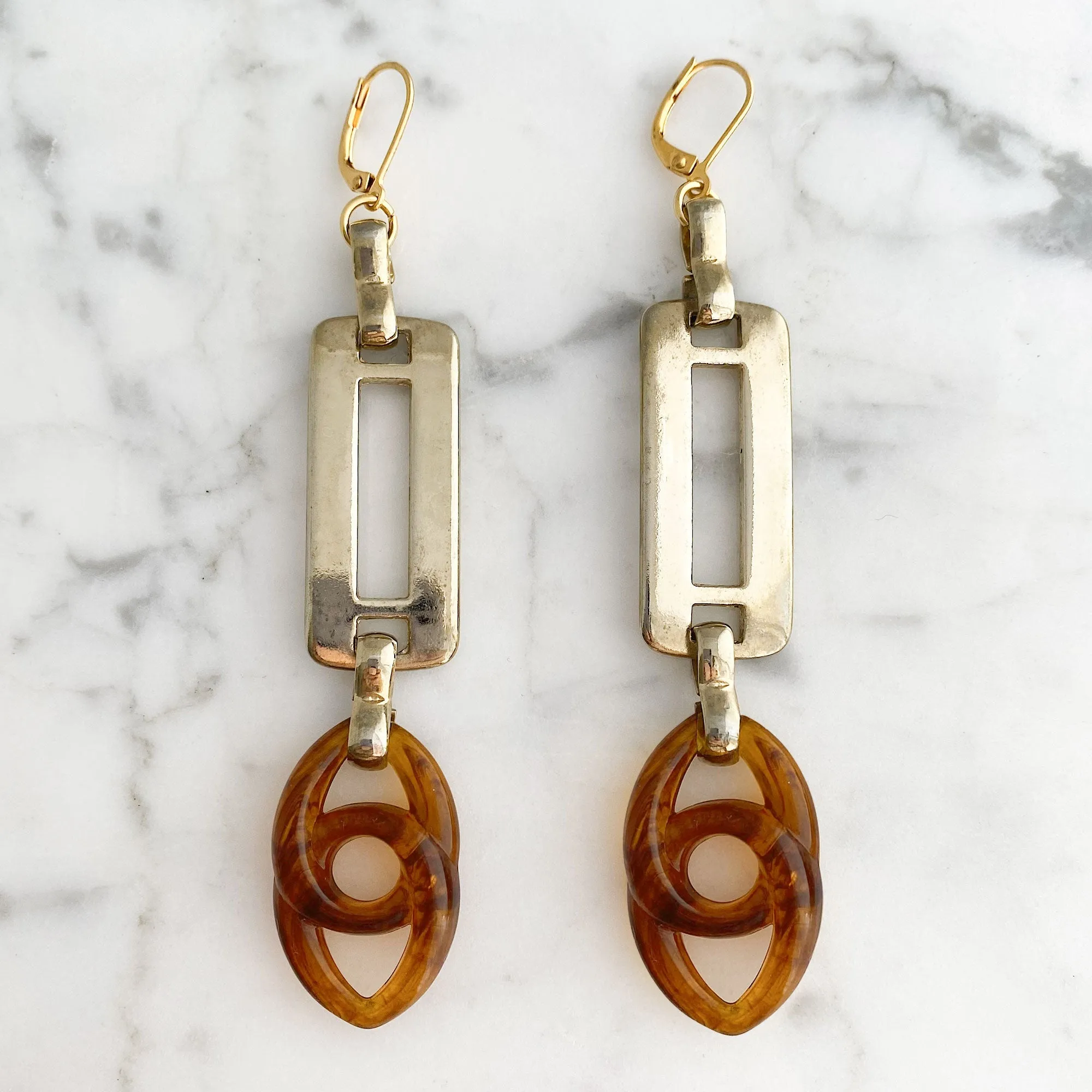 BENNY gold link earrings