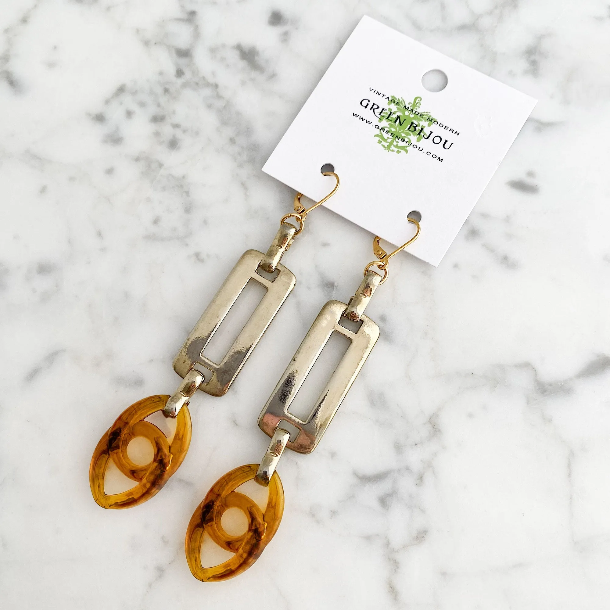 BENNY gold link earrings