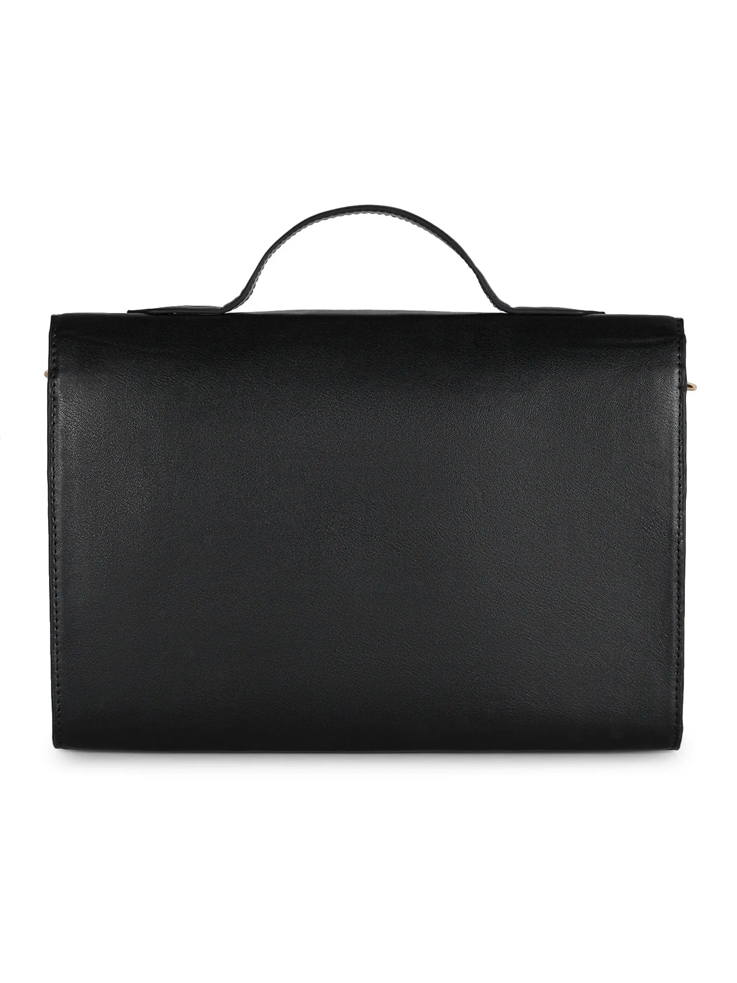 Berrylush Women Black Solid Laptop Bag