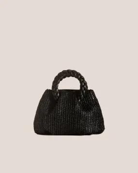 BOMBON M RAFFIA BAG / BLACK