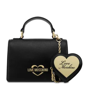 Borsa Donna a Mano con Micro Clutch LOVE MOSCHINO linea Hollies colore Nero