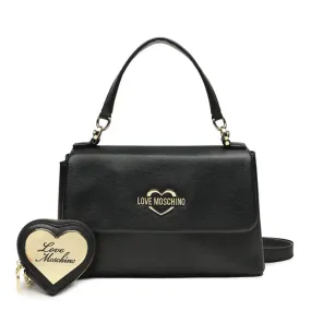 Borsa Donna a Spalla con Micro Clutch LOVE MOSCHINO linea Hollies colore Nero