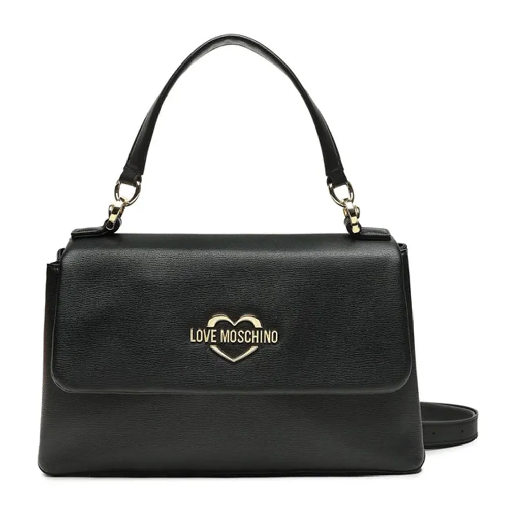 Borsa Donna a Spalla con Micro Clutch LOVE MOSCHINO linea Hollies colore Nero