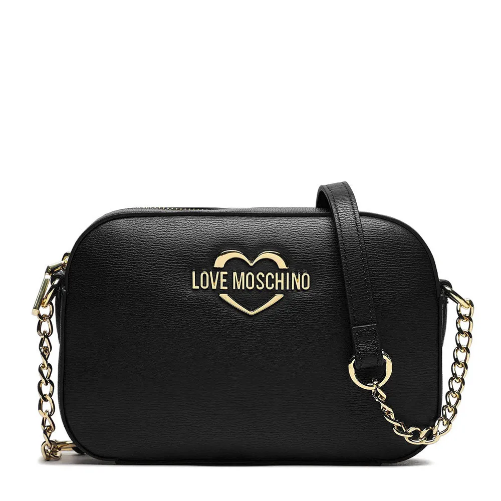 Borsa Donna a Tracolla con Micro Clutch LOVE MOSCHINO linea Hollies colore Nero