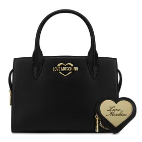 Borsa Donna Shopping a Mano con Micro Clutch LOVE MOSCHINO linea Hollies colore Nero