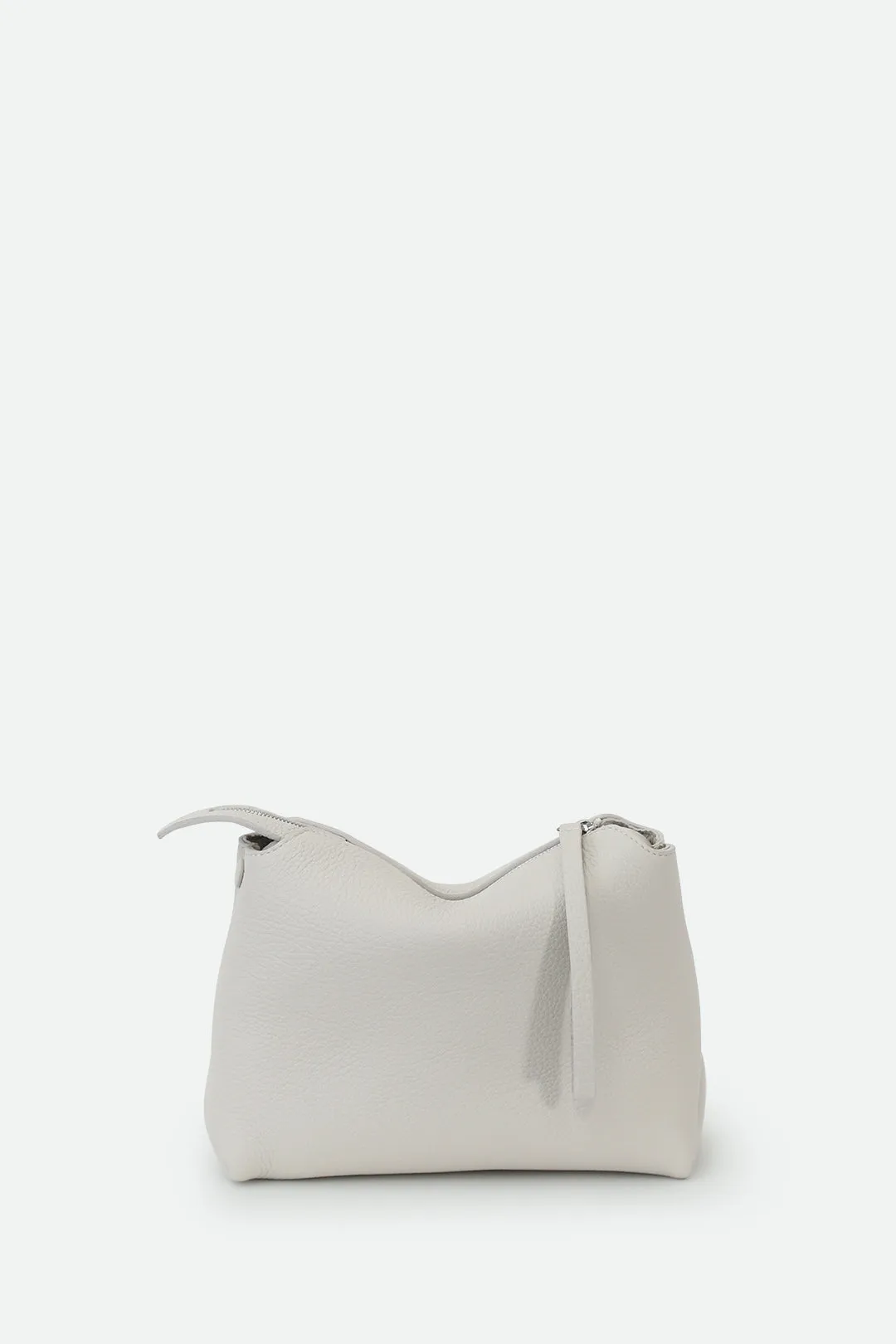 BRIDGET ITALIAN LEATHER CROSSBODY BAG IN BUTTER WHITE