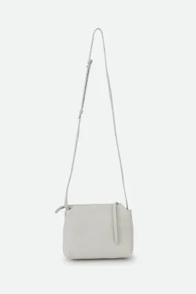 BRIDGET ITALIAN LEATHER CROSSBODY BAG IN BUTTER WHITE