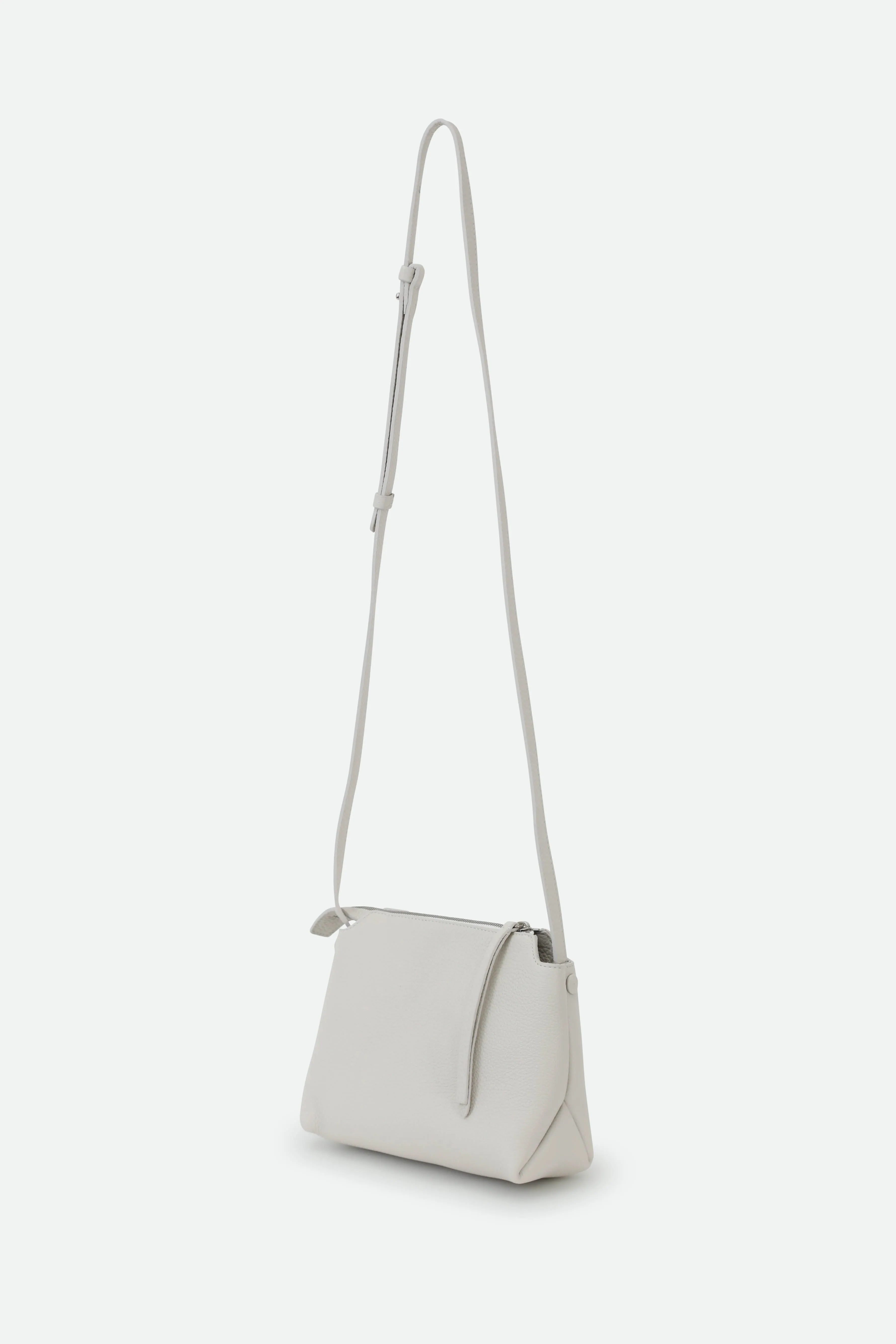 BRIDGET ITALIAN LEATHER CROSSBODY BAG IN BUTTER WHITE