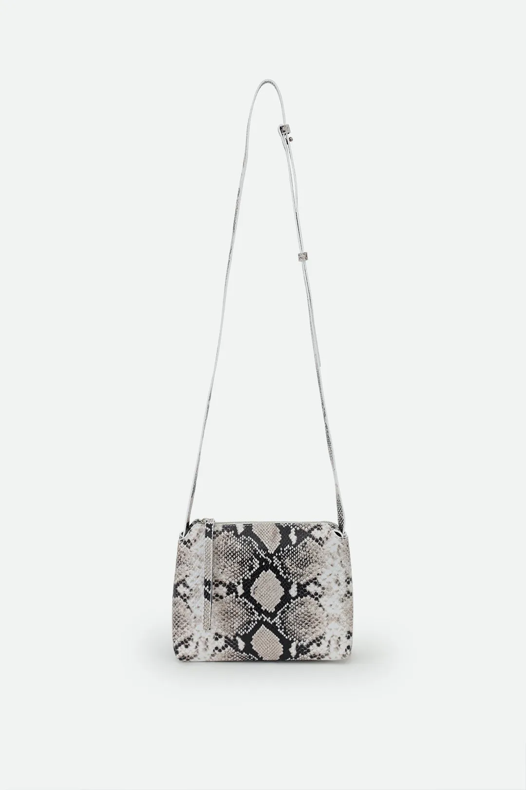 BRIDGET ITALIAN LEATHER CROSSBODY BAG IN SNAKE PRINT