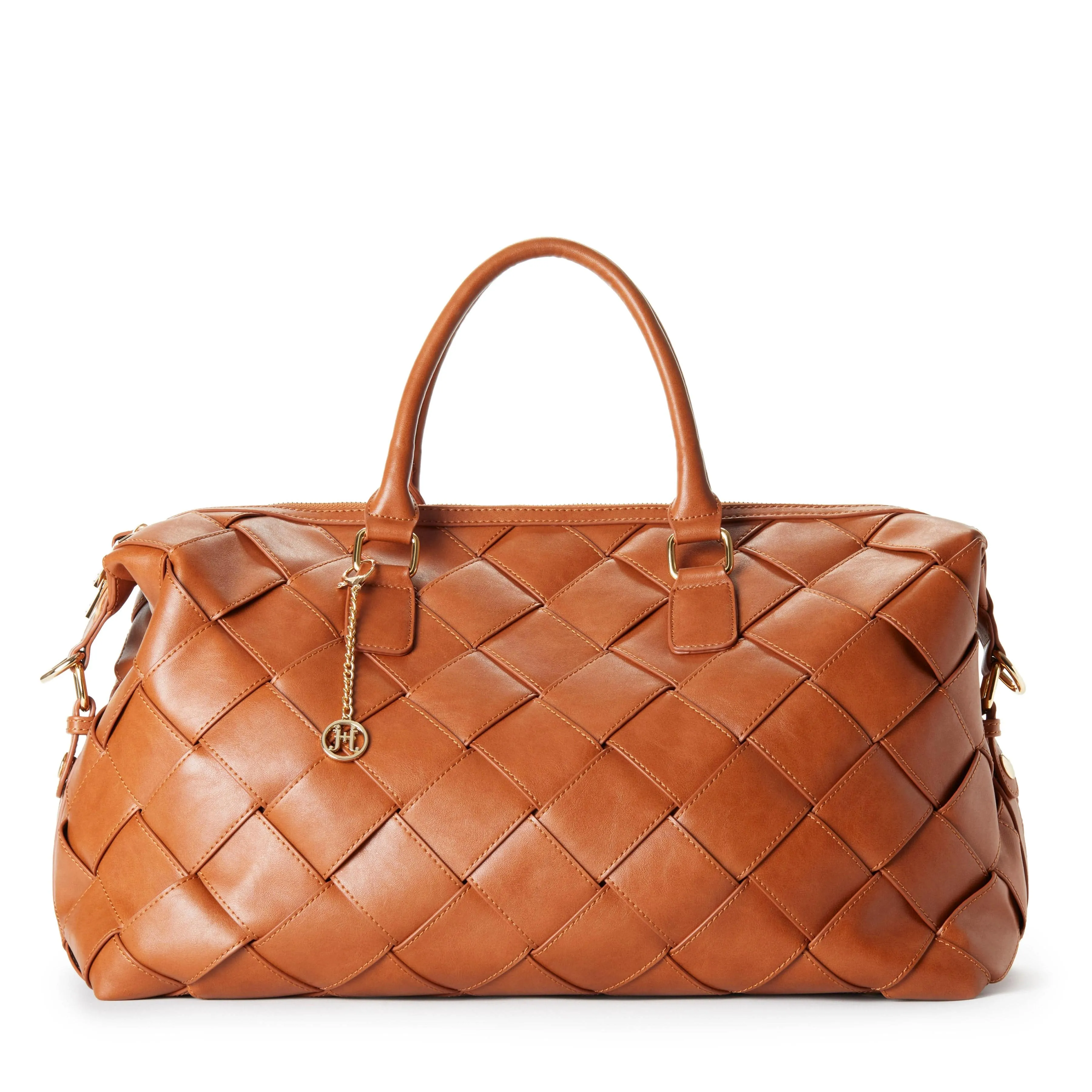 Brooke Vegan Leather Woven Weekender | Multiple Colours