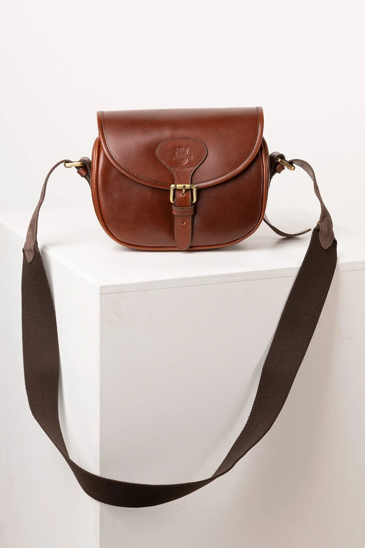 Brown Leather Cartridge Bag