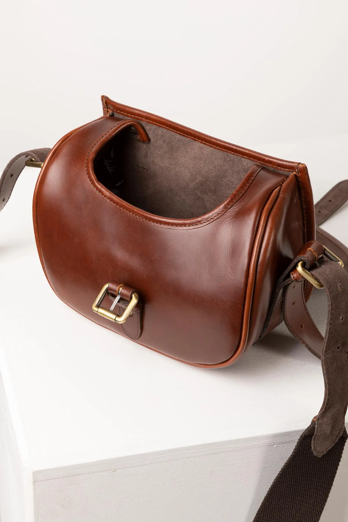 Brown Leather Cartridge Bag