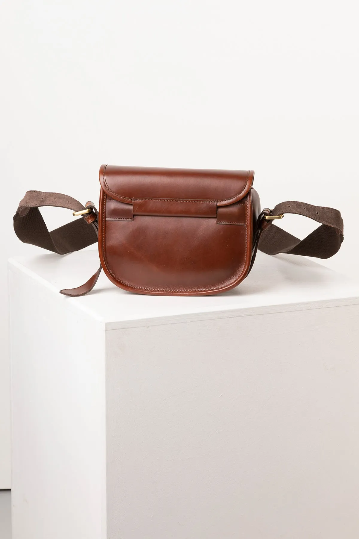 Brown Leather Cartridge Bag