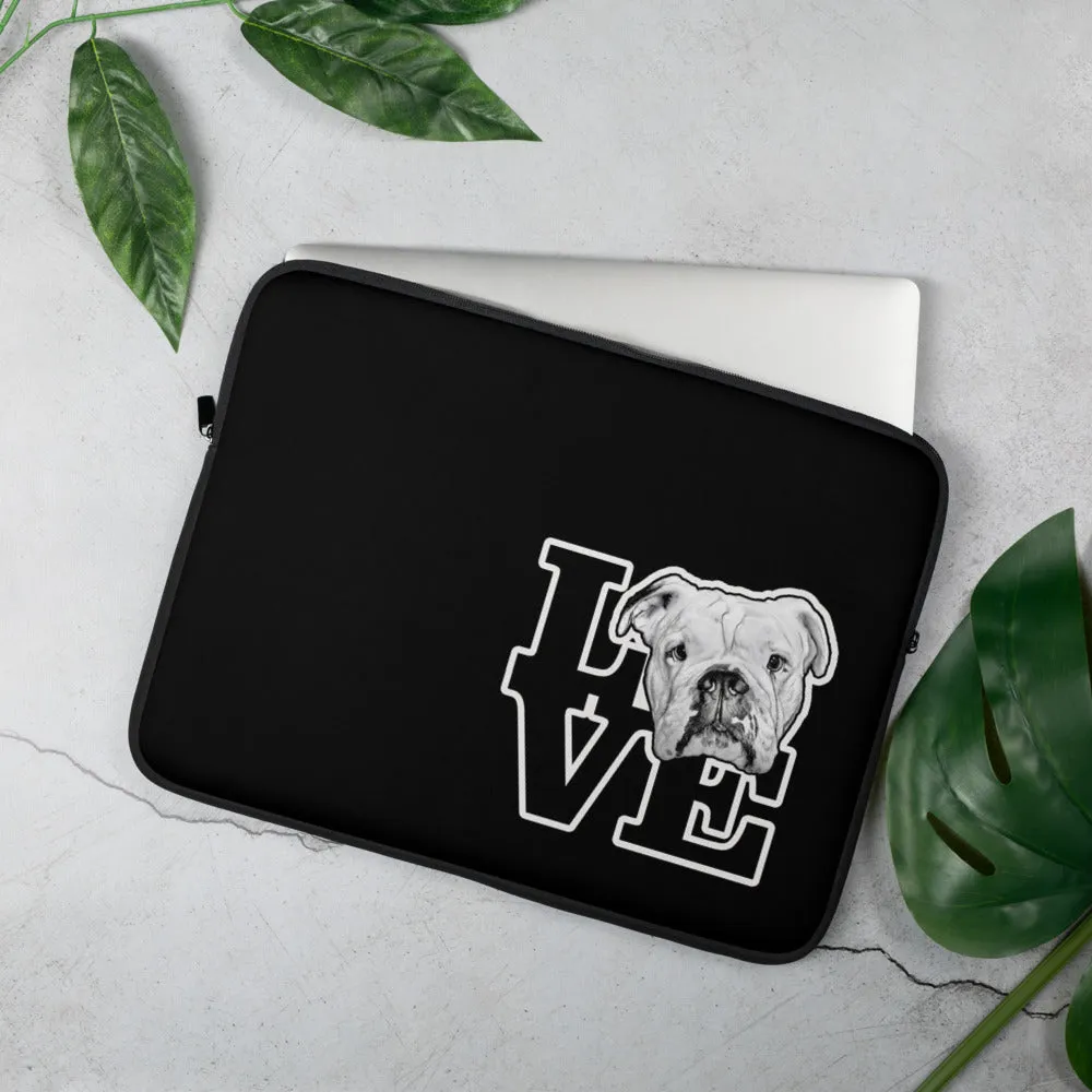 Bulldog Love Laptop Sleeve