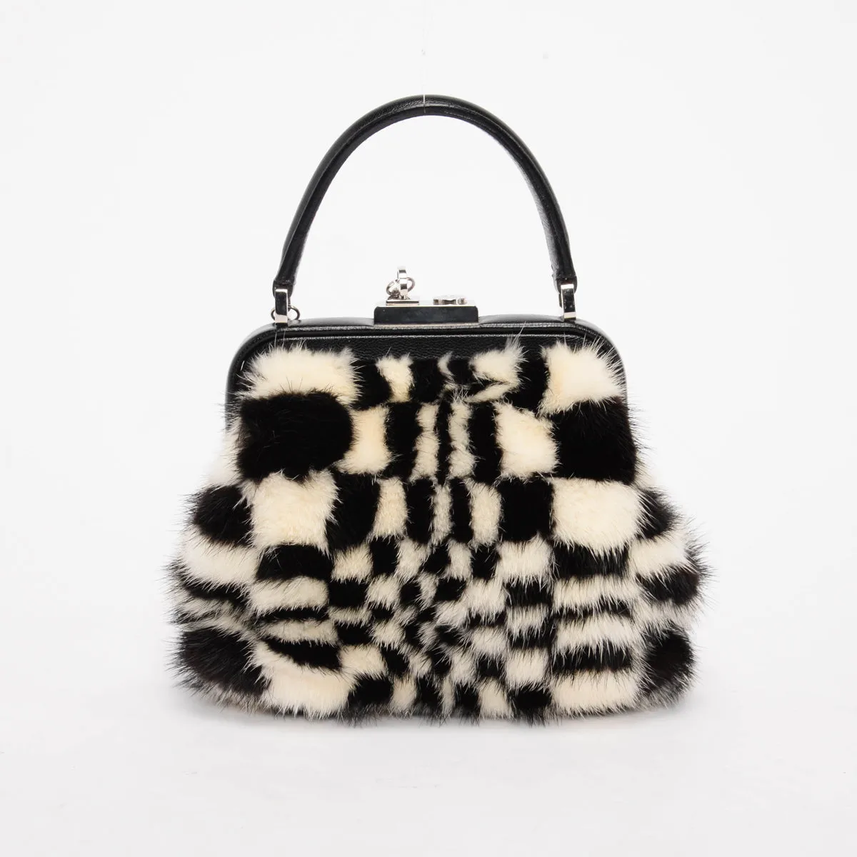 Celine Black & White Mink Mini Bag