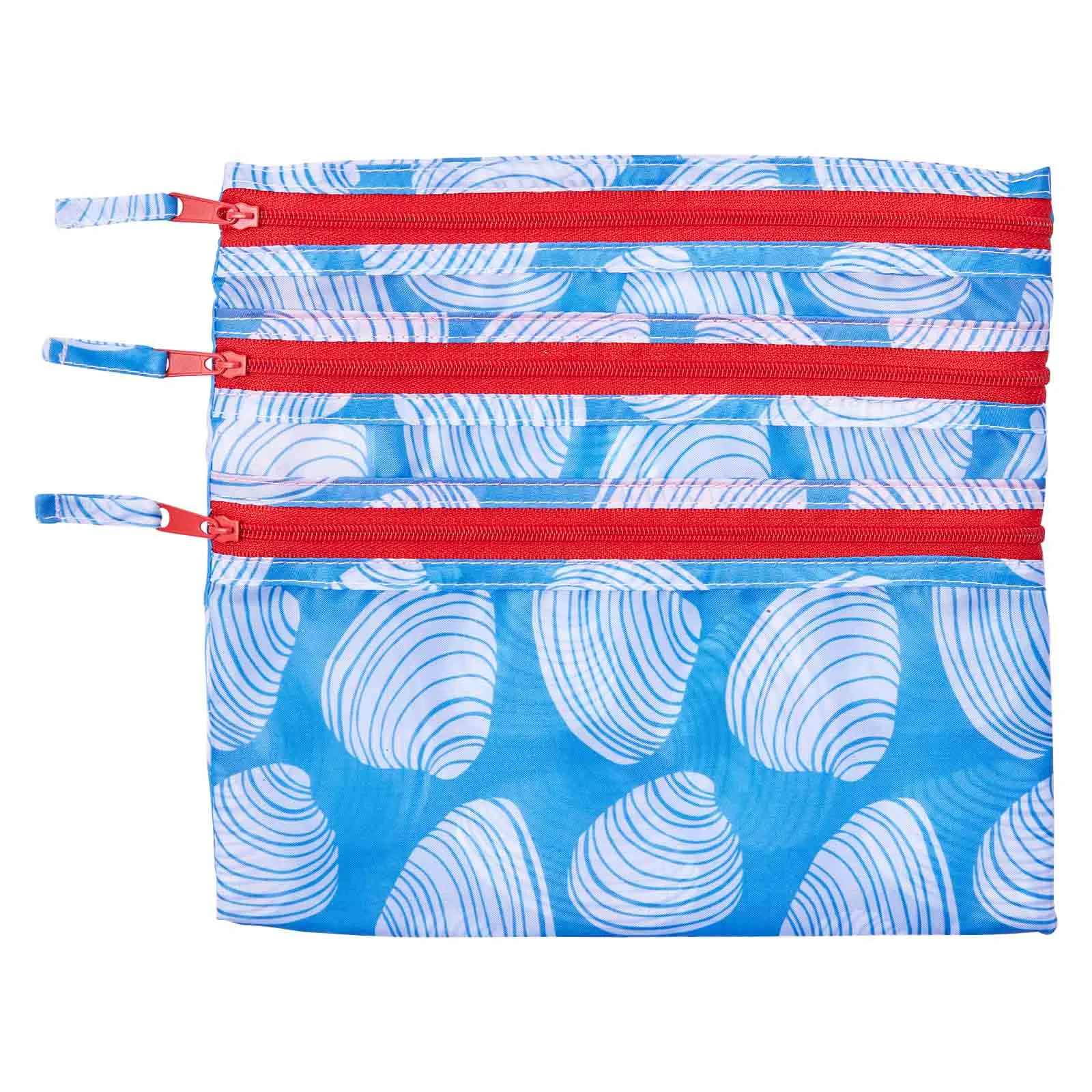 Clamshells 3-Zip Pouch