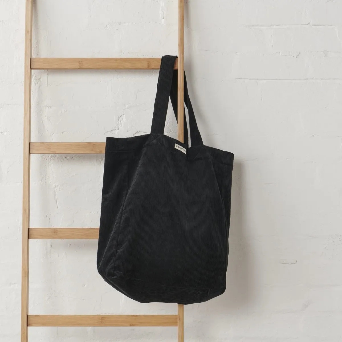 Cord Tote Bag - Black