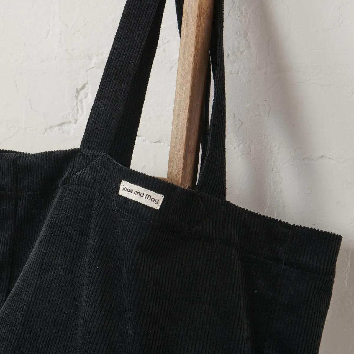 Cord Tote Bag - Black