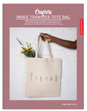 Crafters Image Transfer Tote Bag Kit