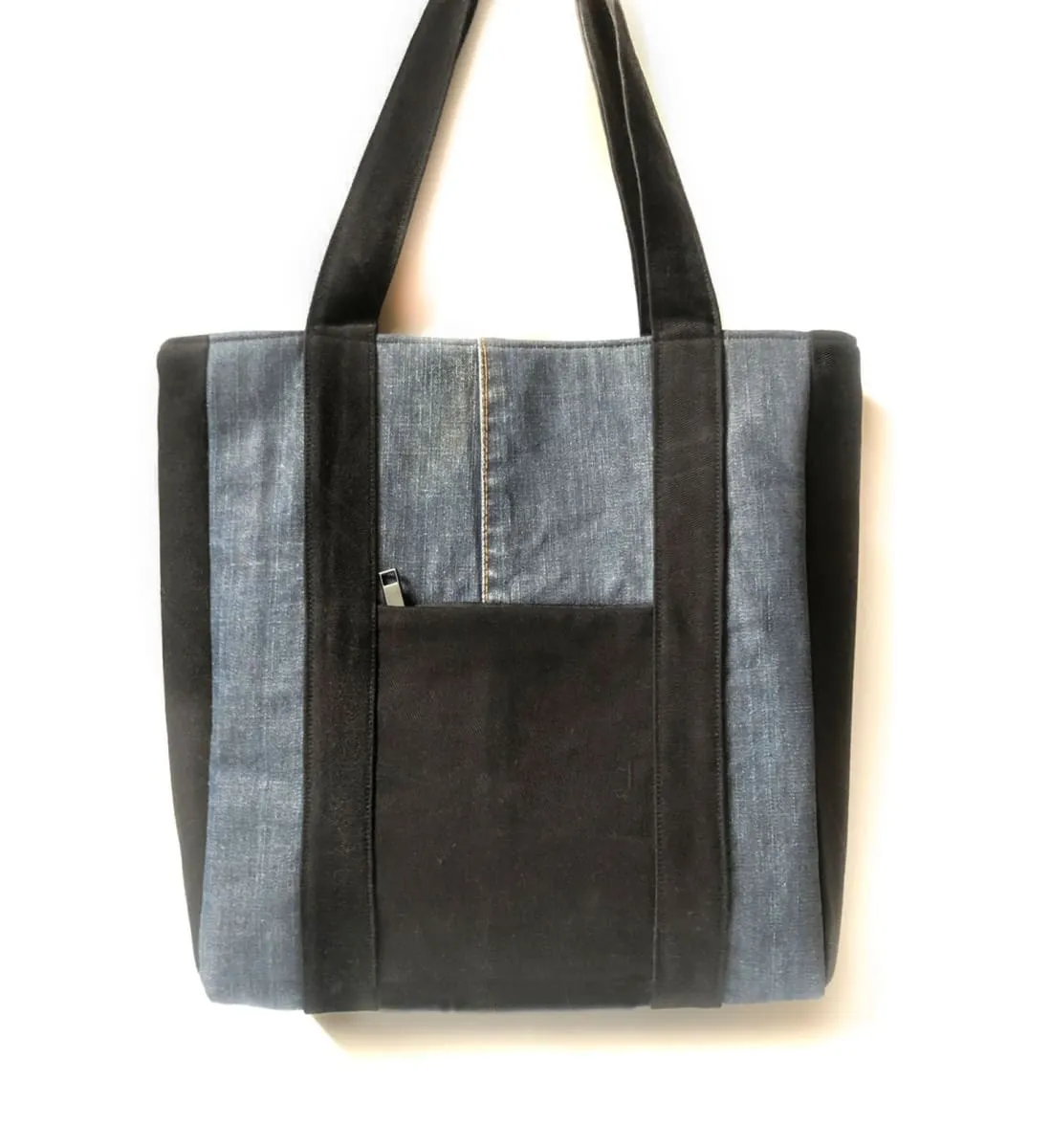 Denim Boxy Tote