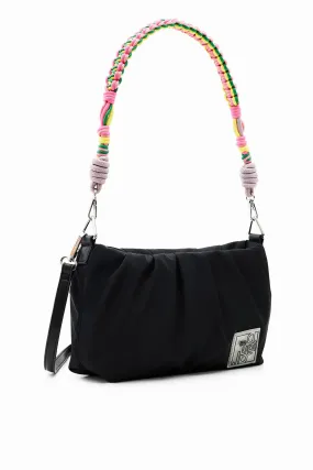 Desigual Mid Size Crossbody Bag with Trekking Strap Black