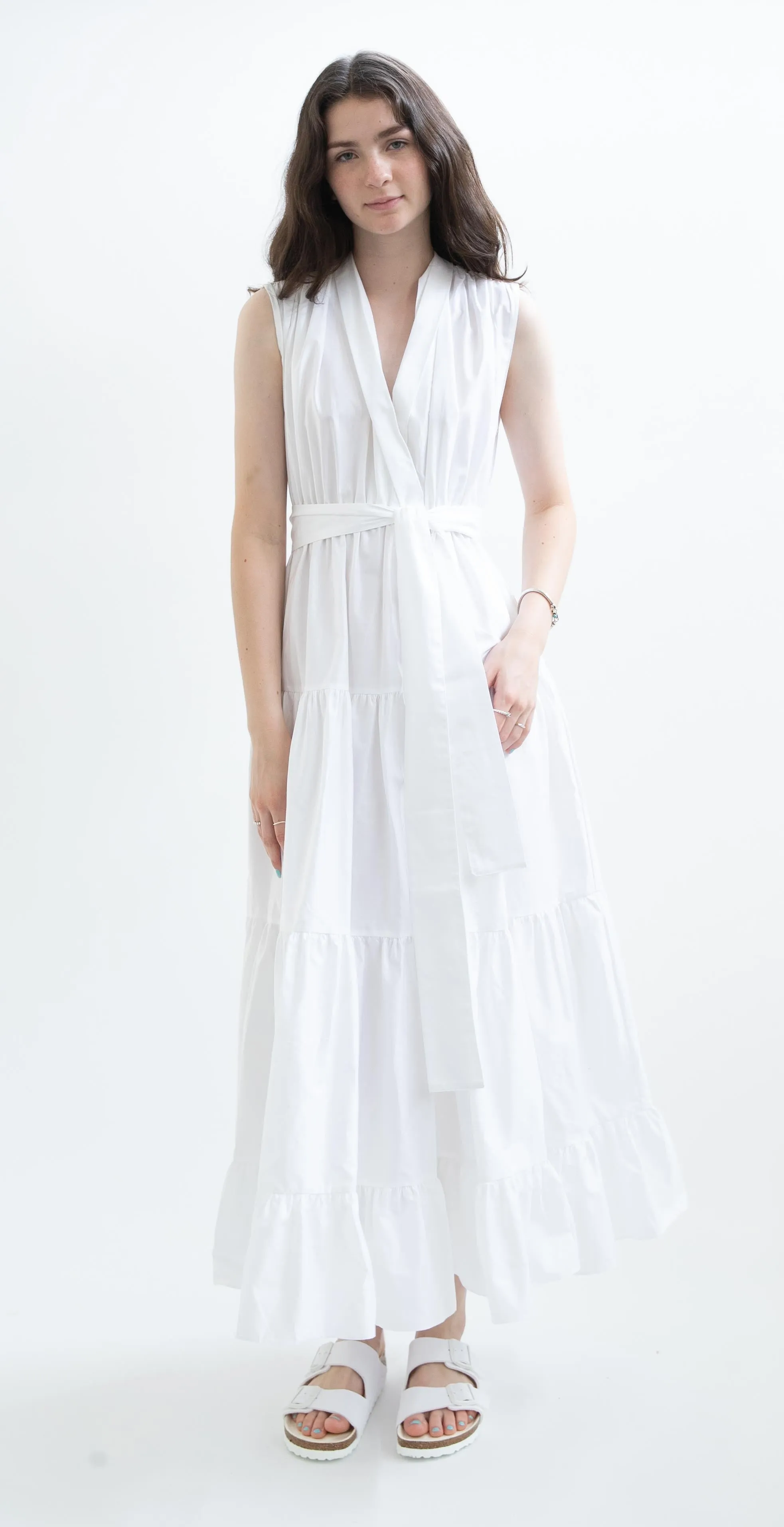 Devotion Twins Vroylia Long Dress in White