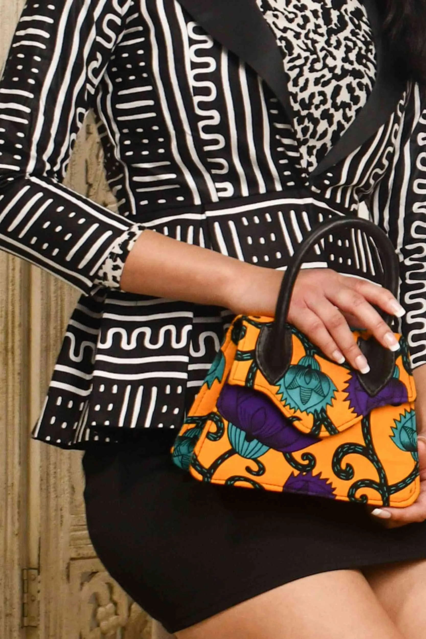 EDUNA African Print Mini Bag