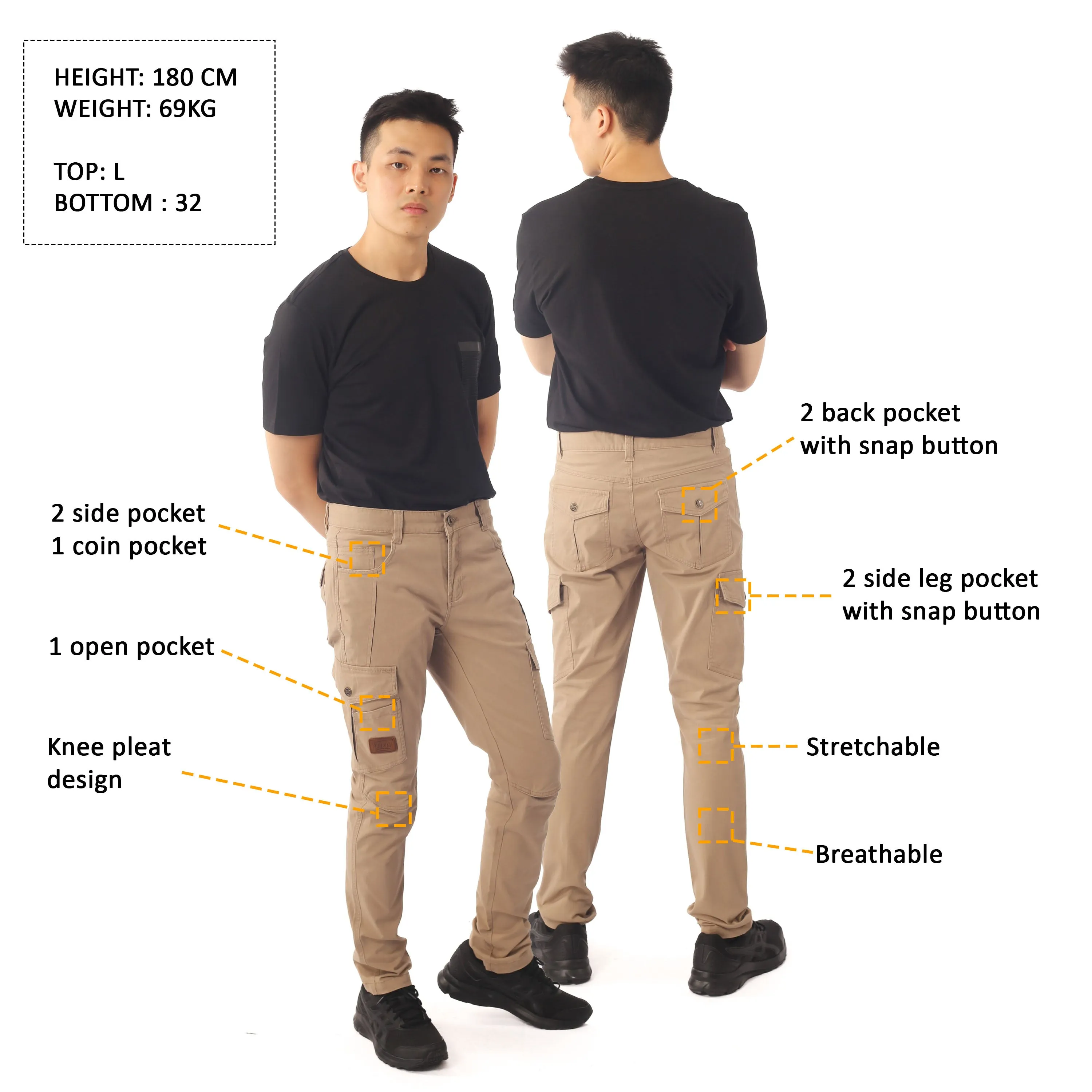 EXHAUST CARGO LONG PANTS [SLIM FIT] 1592