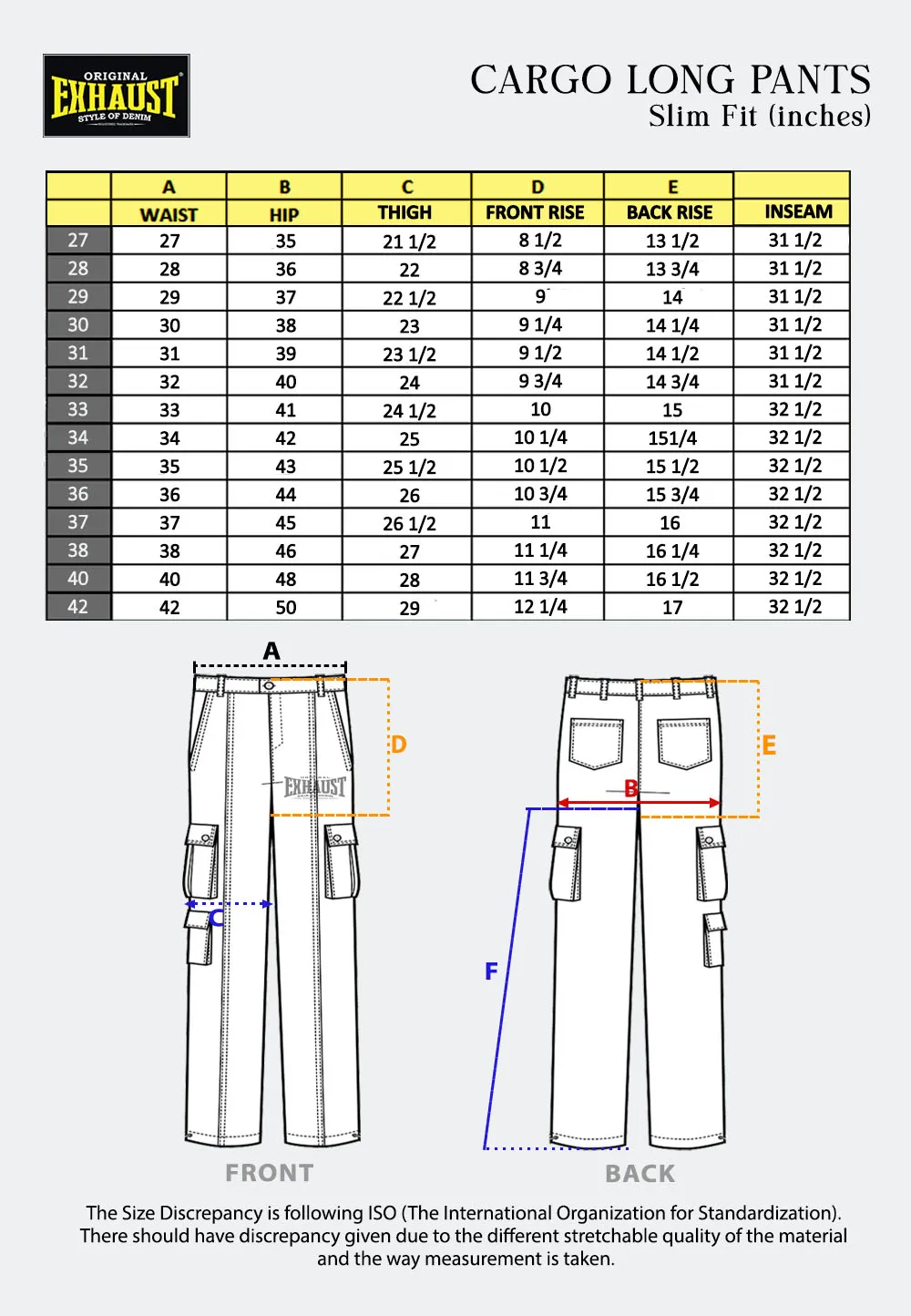 EXHAUST CARGO LONG PANTS [SLIM FIT] 1592