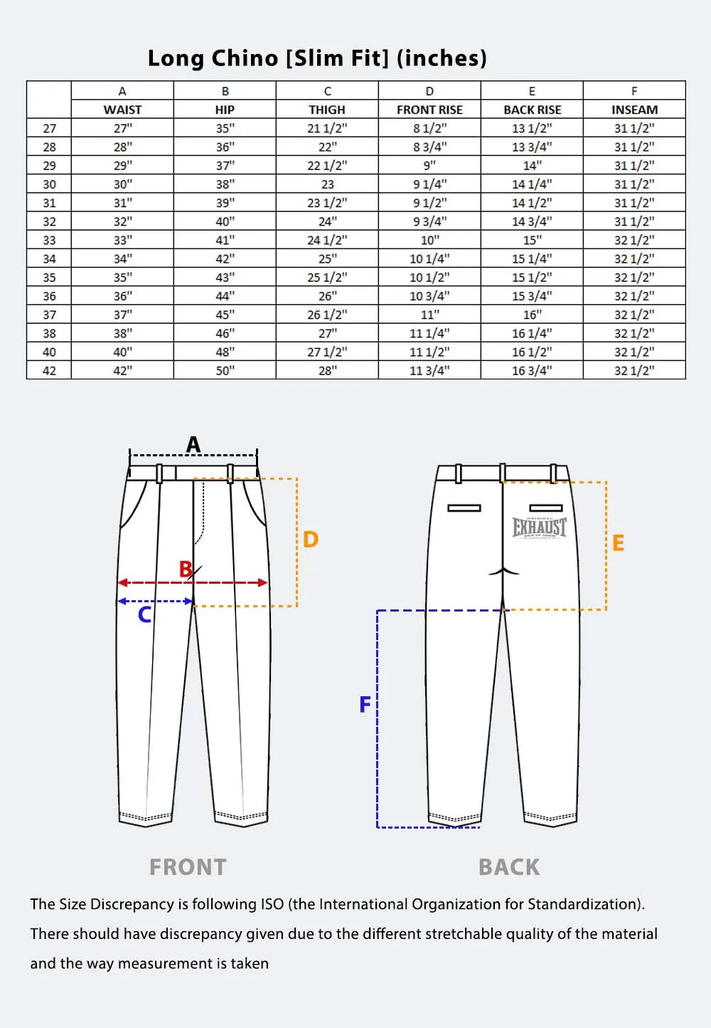 EXHAUST CHINO LONG PANTS [SLIM FIT] 1759